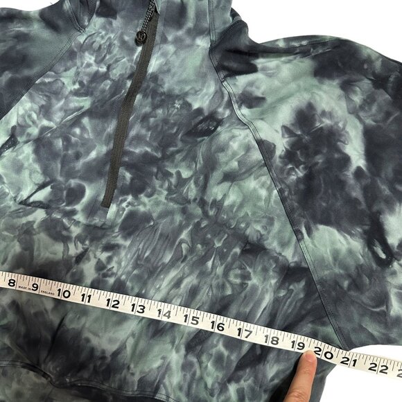 Lululemon 8 Ready to Rulu Diamond Dye Silver Blue Tidewater Half-Zip Pullover - Picture 9 of 10